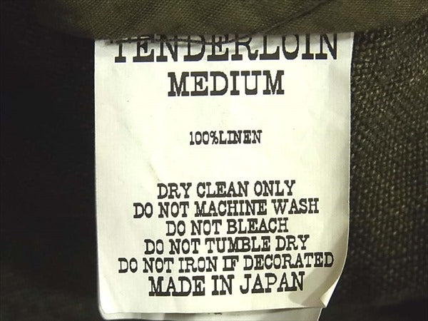 TENDERLOIN テンダーロイン LINEN SWING TOP リネン スウィング トップ ジャケット カーキ(オリーブグリーン)系 M【新古品】【未使用】【中古】
