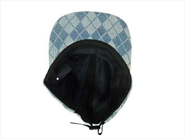 Supreme シュプリーム 14AW Denim Argyle Camp Cap デニム アーガイル キャンプ キャップ インディゴブルー系 インディゴブルー系【中古】