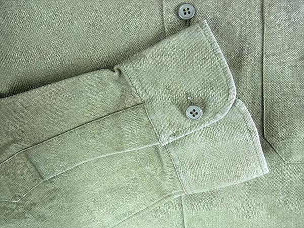 A.P.C. アーペーセー フランス製 キャンバス 長袖 ワーク シャツ カーキ(オリーブグリーン)系 1【中古】