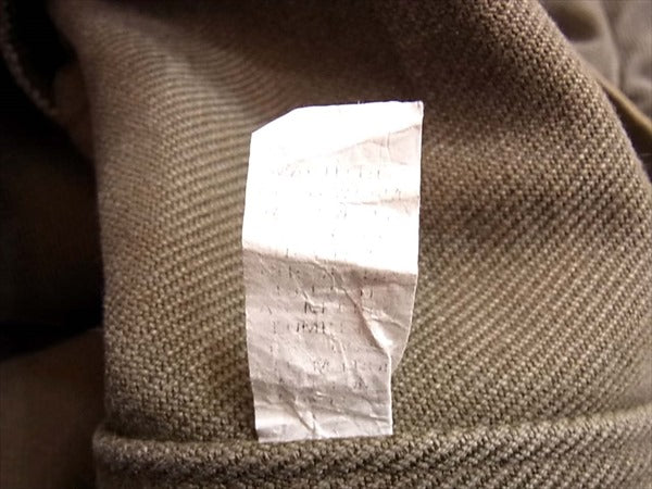 FULLCOUNT フルカウント 硫化染め ヘビーコットンツイル ジャケット Pコート カーキ(オリーブグリーン)系 38【中古】