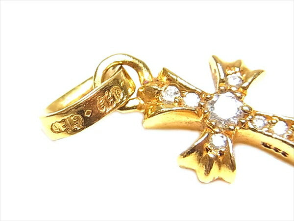 CHROME HEARTS クロムハーツ(原本無) 22K CRS BBYFAT P DMND ベビーファット PAVE パヴェ ダイヤ チャーム ペンダントトップ ゴールド系【中古】