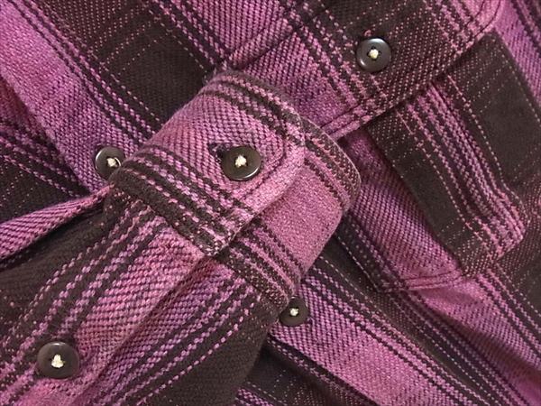 ANDFAMILYS アンドファミリー ヘビーフランネル シャツ コットン 日本製 チェック 長袖シャツ ピンク系 ピンク系 S【中古】