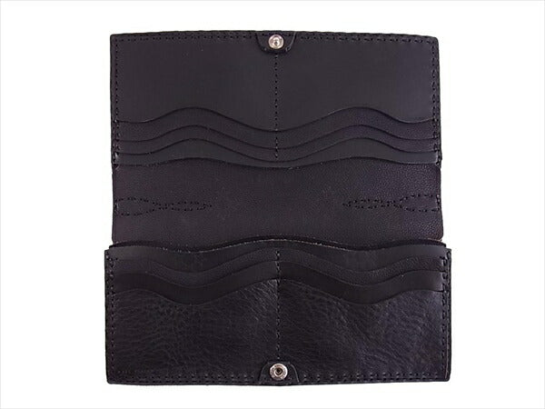 ojaga design オジャガデザイン レザー ロング ウォレット 長財布 レディース 財布 黒系 黒系【極上美品】【中古】