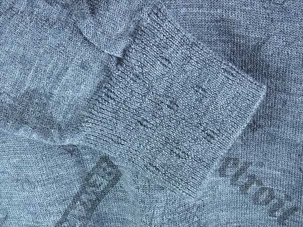 HYSTERIC GLAMOUR ヒステリックグラマー 0124NS05 Vネック プリント レディース ニット グレー系 グレー系 FREE【中古】