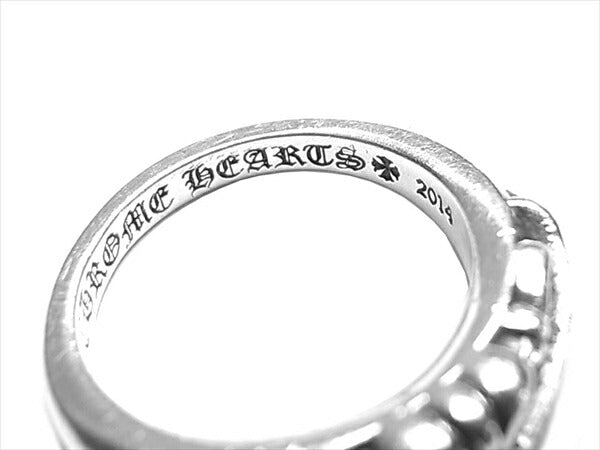 CHROME HEARTS クロムハーツ(原本無) BABY CLSC ベイビー クラシック フローラル クロス ダイヤ リング シルバー【中古】