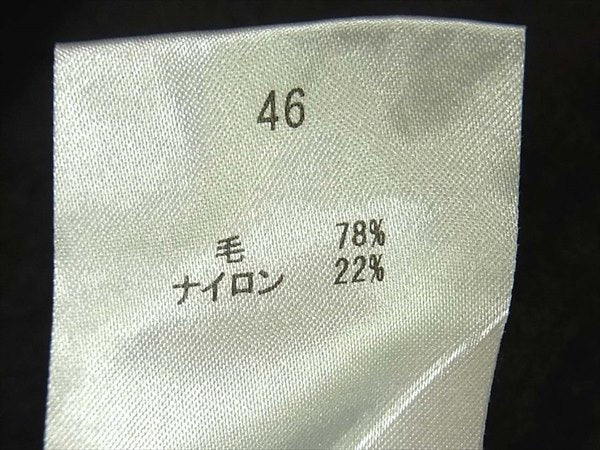 ROEN ロエン バックスカルスタッズ ブロックチェック ウールシャツ 長袖 シャツ 長袖シャツ グレー系 46【中古】