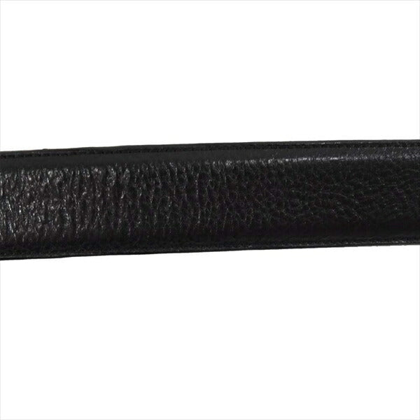 CHROME HEARTS クロムハーツ(原本無) クラシック オーバル スター バックル 1.5 ストラップ ベルト 黒系 34【中古】