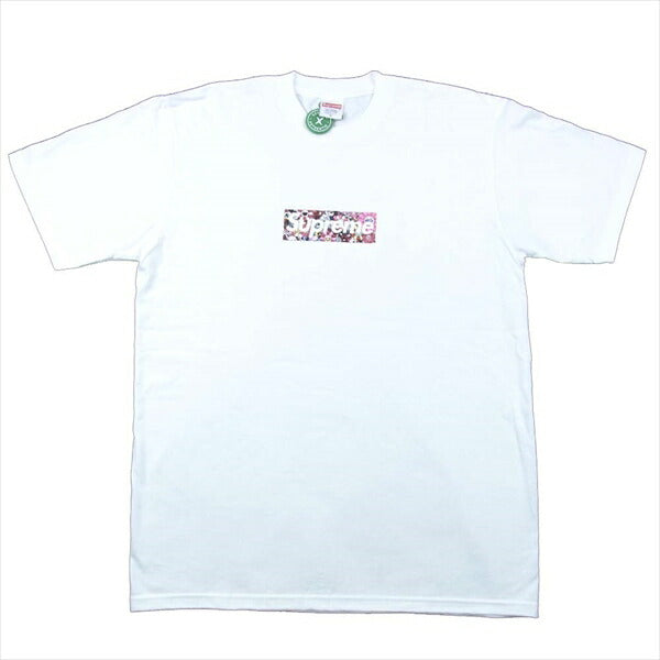 Supreme シュプリーム × 村上隆 COVID-19 Relief Box Logo Tee レリーフ ボックスロゴ Tシャツ ホワイト系  M【新古品】【未使用】【中古】