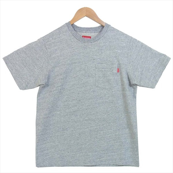 【人気Lサイズ】シュプリーム ワンポイント刺繍ロゴ半袖ポケットTシャツ