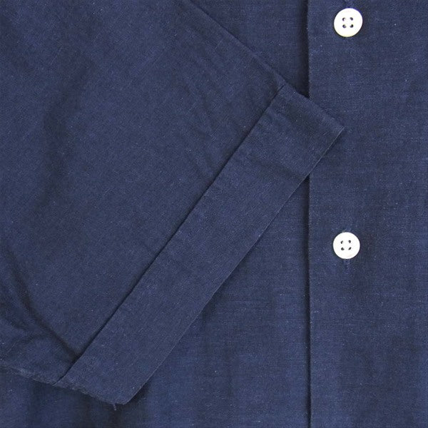 Supreme シュプリーム 13SS melange shirt メンズ コットン 半袖シャツ ネイビー系 S【中古】
