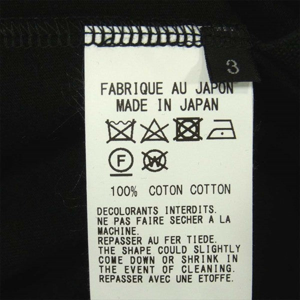 Yohji Yamamoto ヨウジヤマモト GroundY GN-T02-040 30/cotton Jersey A Tied ドローコード ロング丈 カットソー ブラック系 03【新古品】【未使用】【中古】