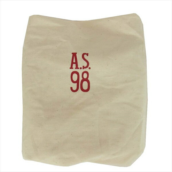 エーエスキュウジュウハチ レザー 2way ファスナー バッグ ブラック系【新古品】【未使用】【中古】