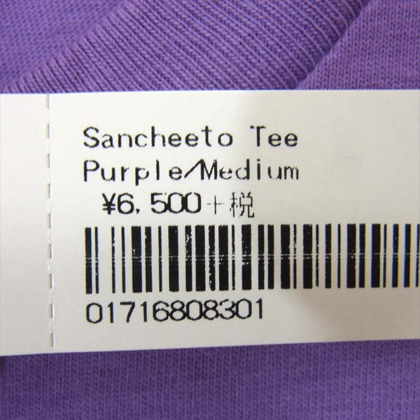 Supreme シュプリーム 18aw sancheeto tee サンチート スマイル 半袖 カットソー パープル系 M【極上美品】【中古】