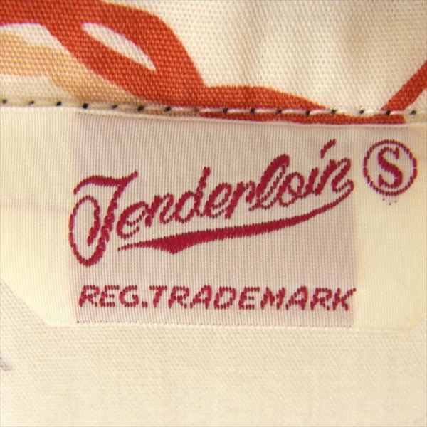 TENDERLOIN テンダーロイン 有刺鉄線 ジップ 総柄 薄手 ジャケット ブルゾン ベージュ系 ベージュ系 S【美品】【中古】
