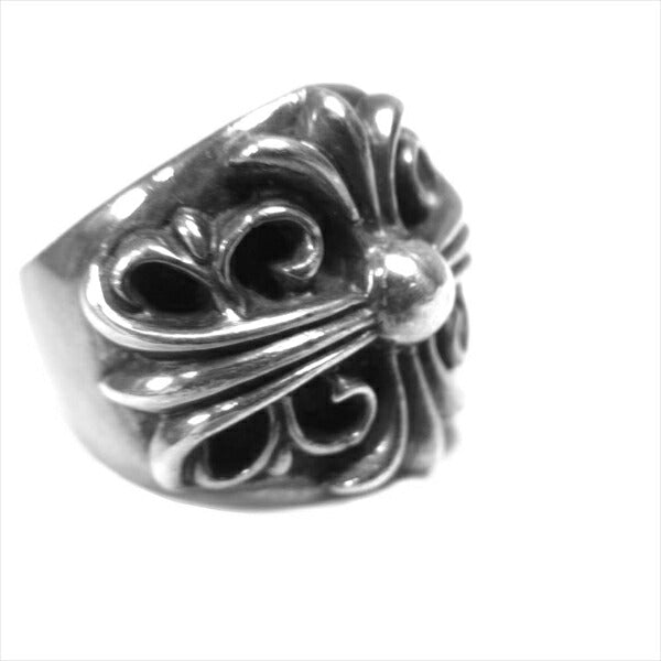 CHROME HEARTS クロムハーツ(原本無) KEEPER RING SILVER キーパー ブラックロジウム リング シルバー 18号程度【中古】