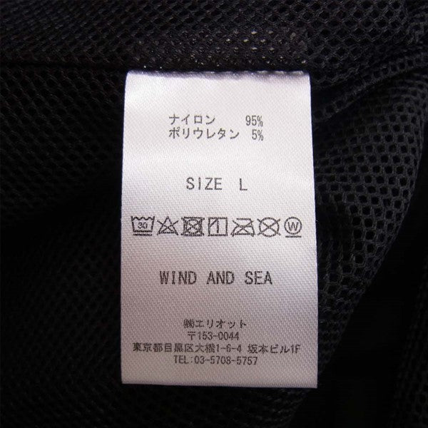 ウィンダンシー WDSARNA-01 × アリーナ ARENA WDS NYLON TRACK JACKET アリーナ ナイロン ジャケット 黒×ピンク L【極上美品】【中古】