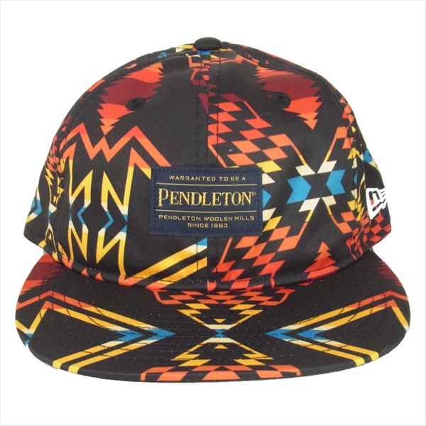 NEW ERA ニューエラ × ペンドルトン PENDLETON 59FIFTY 6パネル キャップ ブラック系 7 3/8【美品】【中古】