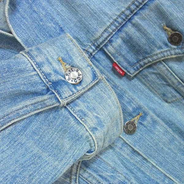 Levi's リーバイス スモールE スリム トラッカー デニムジャケット ポケット ブルー系 L【中古】