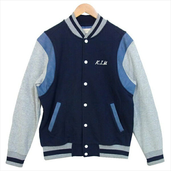 MAISON KITSUNE メゾンキツネ KML-1551-B 刺繍 スウェットスタジャン