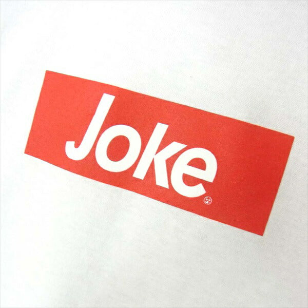 エフアールティー JOKE S/S T-SHIRT ボックスロゴ Tシャツ 白系 サイズ表記無【新古品】【未使用】【中古】