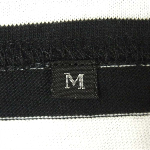 エフアールティー グラフィック プリント 半袖 Tシャツ 白 × 黒 ボーダー 白 × 黒 ボーダー M【新古品】【未使用】【中古】