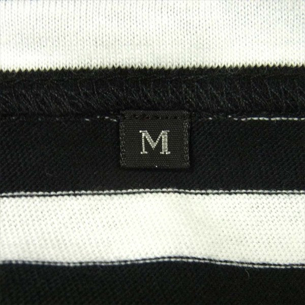 エフアールティー グラフィック プリント 半袖 Tシャツ 白 × 黒 ボーダー 白 × 黒 ボーダー M【新古品】【未使用】【中古】