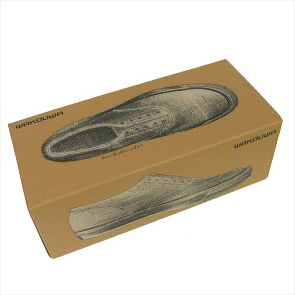 アナトミカ 540-501-0105 WAKOUWA DECK SHOES LOW WHITE SOLE レース デッキ シューズ オフホワイト系 27.5cm【新古品】【未使用】【中古】