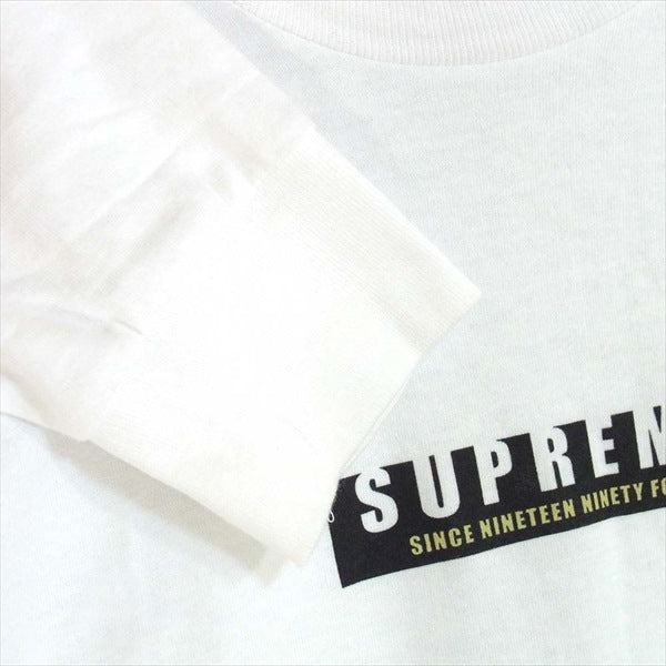 Supreme シュプリーム 18AW 1994 LS Tee since nineteen ninety four 長袖Tシャツ USA製 Tシャツ ホワイト系 ホワイト系 S【中古】