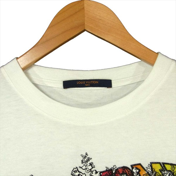 ルイヴィトン　サークルロゴ　半袖Tシャツ　Vネック　XLサイズ