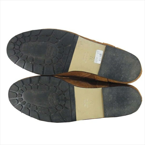 FABIO RUSCONI ファビオルスコーニ スウェード ロングブーツ イタリア製 レディース ブーツ ブラウン系 ブラウン系 37【中古】