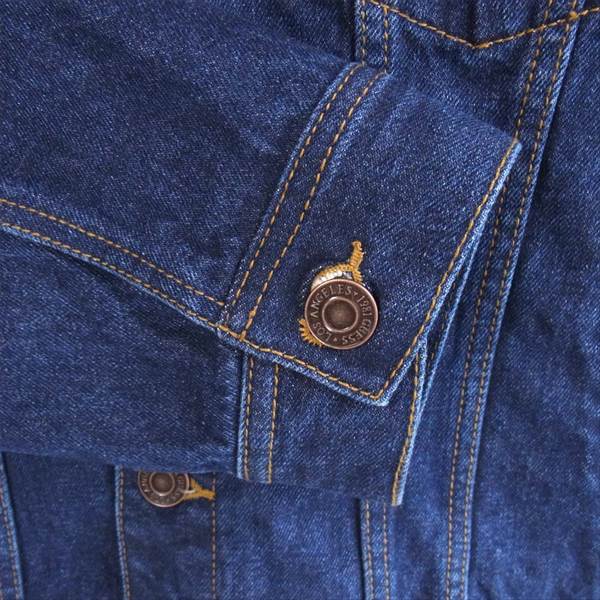 Guess ゲス 20SS MK1D8981WS ウィンダンシー WIND AND SEA Oversized Triangle ロゴ デニム ジャケット インディゴブルー系 S【新古品】【未使用】【中古】