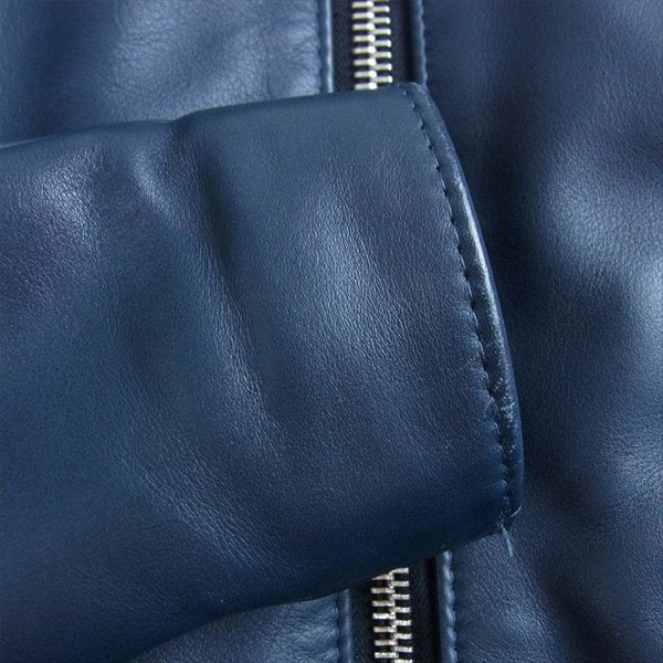Lewis Leathers ルイスレザー CORSAIR COWHIDE コルセア カウハイド レザー ライダース ジャケット ネイビー系 36【美品】【中古】
