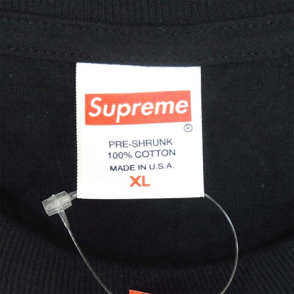 Supreme シュプリーム 20AW Nuova York Tee 半袖Tシャツ 半袖 ロゴ USA製 Tシャツ ブラック系 ブラック系 XL【新古品】【未使用】【中古】