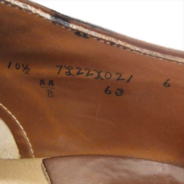 ALDEN オールデン オックスフォード Vチップ レザー ビジネスシューズ ブラック系 10.5B【中古】