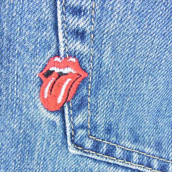 HYSTERIC GLAMOUR ヒステリックグラマー × ROLLING STONES ローリング ストーンズ 0241AP14 30TH ANNIVERSARY スタッズデニム パンツ インディゴブルー系 W31【中古】