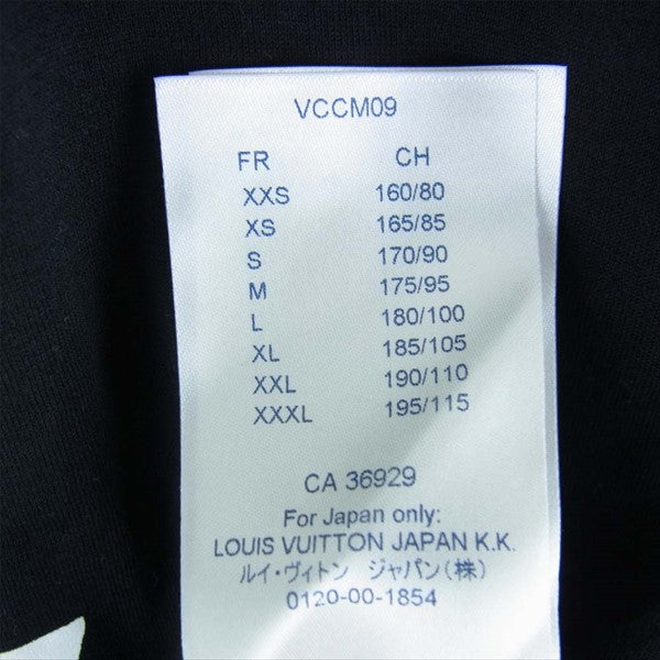 LOUIS VUITTON ルイ・ヴィトン 国内正規品 RM182 FMB HFY79W 18AW peace and love KIM JONES ポップアップ限定 Tシャツ 黒系×白系 S【美品】【中古】