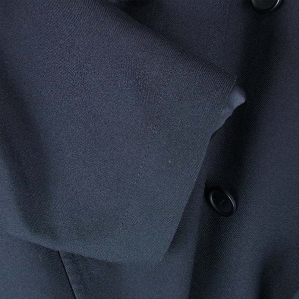 BLACK COMME des GARCONS ブラックコムデギャルソン 18SS 1A-C001 ホールデザイン ポリエステル製品あと加工 トレンチ コート ブラック系 L【新古品】【未使用】【中古】