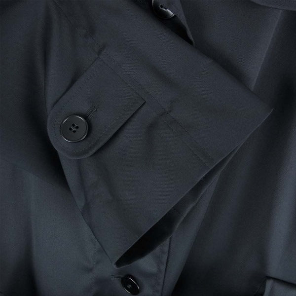 agnes b. アニエスベー 1204-3043 07W ベルト付 トレンチコート レディース コート ブラック系 40【中古】