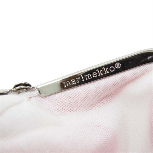 marimekko マリメッコ がま口 ポーチ レディース バッグ レッド系 レッド系【美品】【中古】