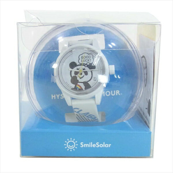 HYSTERIC GLAMOUR ヒステリックグラマー 01182QG07 Q&Q × HYSTERIC / BEAR HEAD SMILE SOLAR 時計 ウォッチ 白系 FREE【新古品】【未使用】【中古】