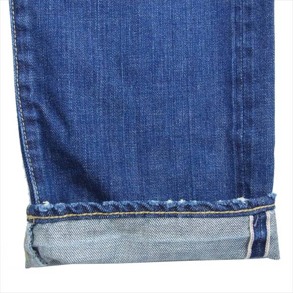 HYSTERIC GLAMOUR ヒステリックグラマー 01183AP10 USED加工 デニム ミッドライズ ストレートパンツ レディース パンツ インディゴブルー系 26インチ【新古品】【未使用】【中古】