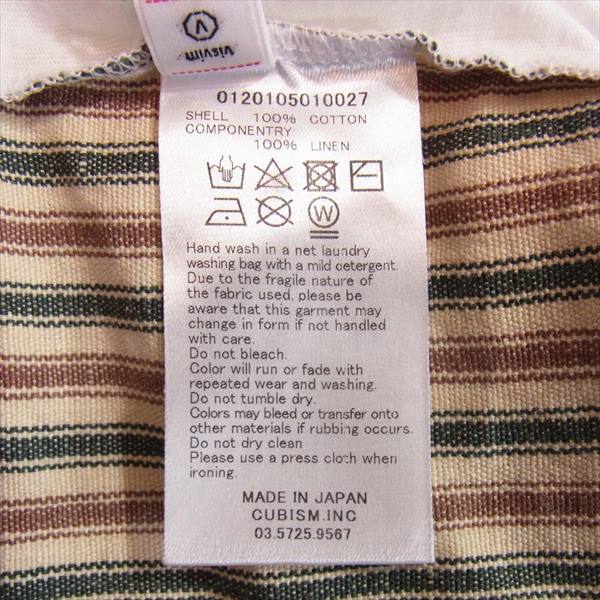 VISVIM ビズビム 120105010027 JUMBO TEE S/S COLLAGE カレッジ ジャンボ 半袖 Tシャツ 白系 4【美品】【中古】