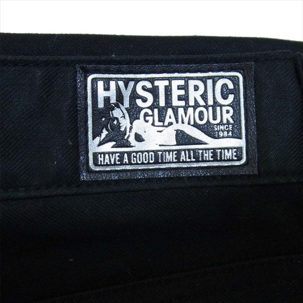HYSTERIC GLAMOUR ヒステリックグラマー 02173AP06 コットン 日本製 ポリウレタン パンツ ブラック系 W30【中古】