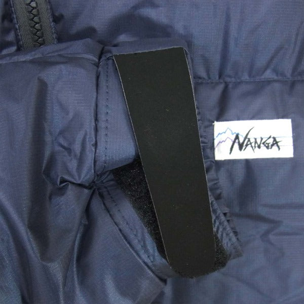 NANGA ナンガ 未使用品 ホワイトレーベル WHITE LABEL ナイロン 2018 ダウン ジャケット ネイビー系 L【極上美品】【中古】