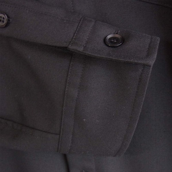 Yohji Yamamoto ヨウジヤマモト ground y グラウンドワイ 20AW GR-B09-100 ジッパー カラー シャツ 長袖シャツ 黒系 3【新古品】【未使用】【中古】