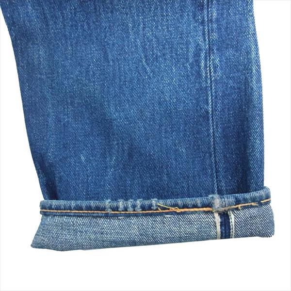EVISU エヴィス Lot2001 No2 ストレート ボタンフライ デニム パンツ インディゴブルー系 32X32【中古】