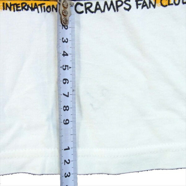 HYSTERIC GLAMOUR ヒステリックグラマー 02171CL06 CR/ROCK'N BONES COVER リブ付ロング Tシャツ 白系 S【中古】