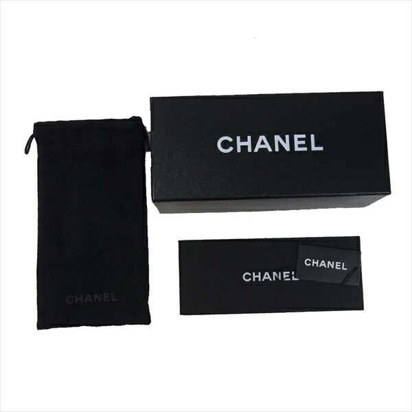 CHANEL シャネル 5279A ラウンド レディース サングラス ブラック系 55□19 135【極上美品】【中古】