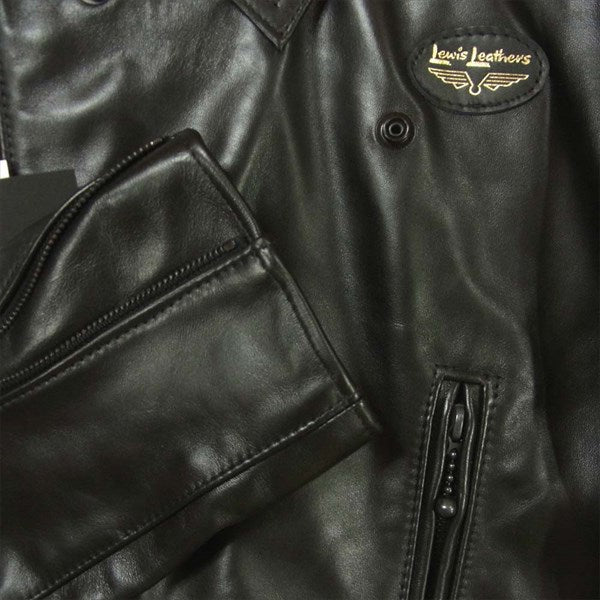COMME des GARCONS コムデギャルソン Lewis Leathers ルイスレザー OD-J001-051-1-4 ブラックマーケット ライトニング ライダース ジャケット ブラック系 38【新古品】【未使用】【中古】