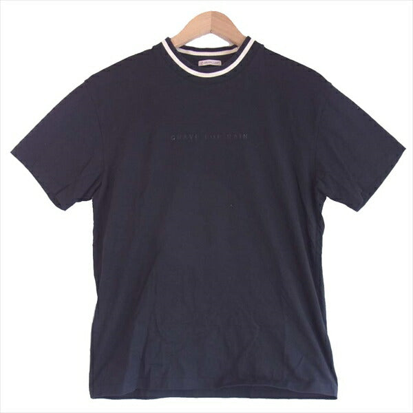 モンクレール 22SS Tシャツ カットソー 半袖 クルーネック ロゴ プリント